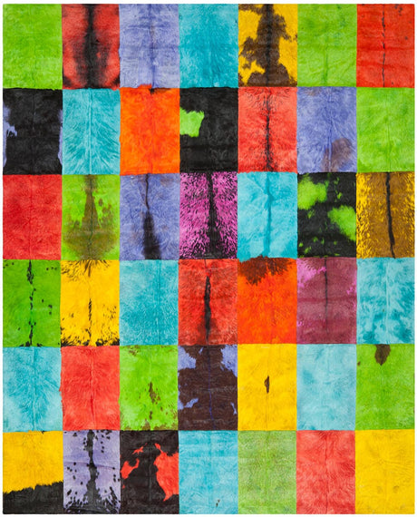 Safavieh Studio Leather Stl165A Black / Multi Rugs.