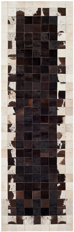 Safavieh Studio Leather Stl215B Ivory / Dark Brown Rugs.