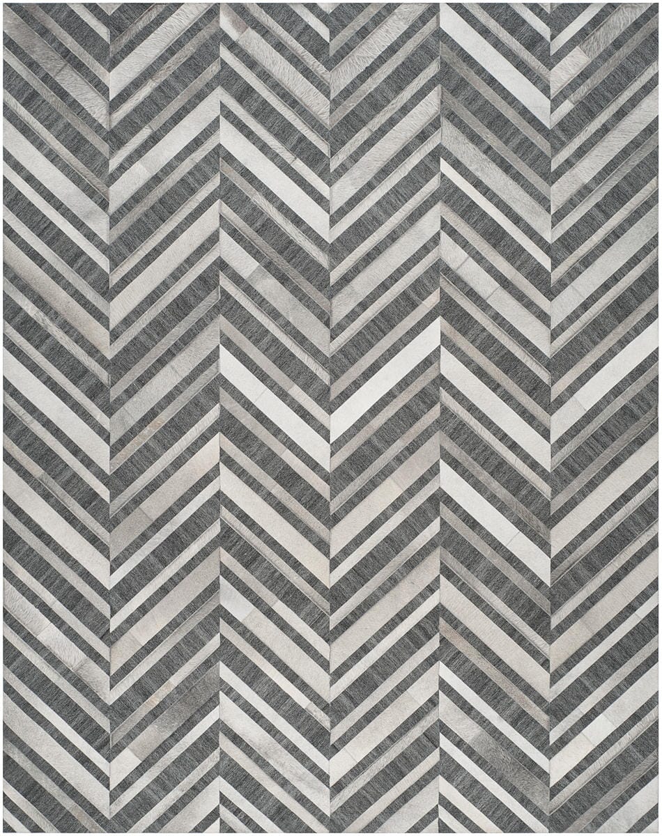 Safavieh Studio Leather Stl223A Ivory / Dark Grey Rugs.