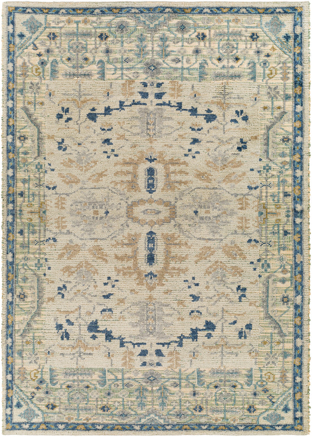 Surya St Moritz Stm-2302 Denim, Beige, Sage, Cream Rugs.