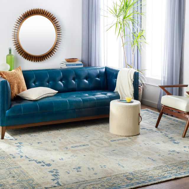 Surya St Moritz Stm-2302 Denim, Beige, Sage, Cream Rugs.