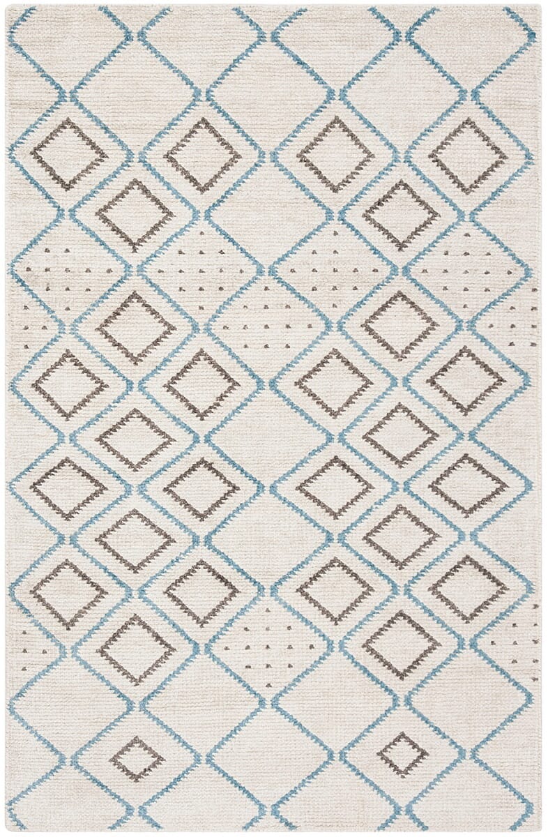 Safavieh Stone Wash Stw902A Silver / Blue Rugs.