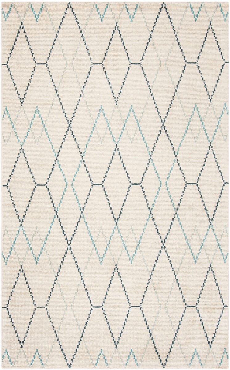 Safavieh Stone Wash Stw903A Ivory / Blue Rugs.