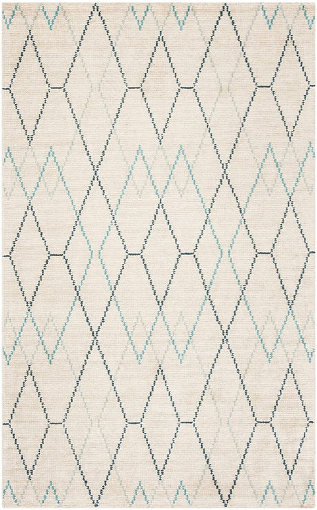Safavieh Stone Wash Stw903A Ivory / Blue Rugs.