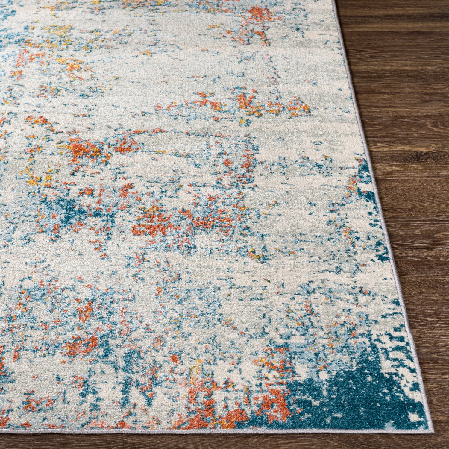 Surya Sunderland Sun-2335 Teal, Pale Blue Rug.