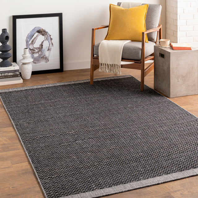 Surya Sycamore Syc-2304 Black, Charcoal Rug.