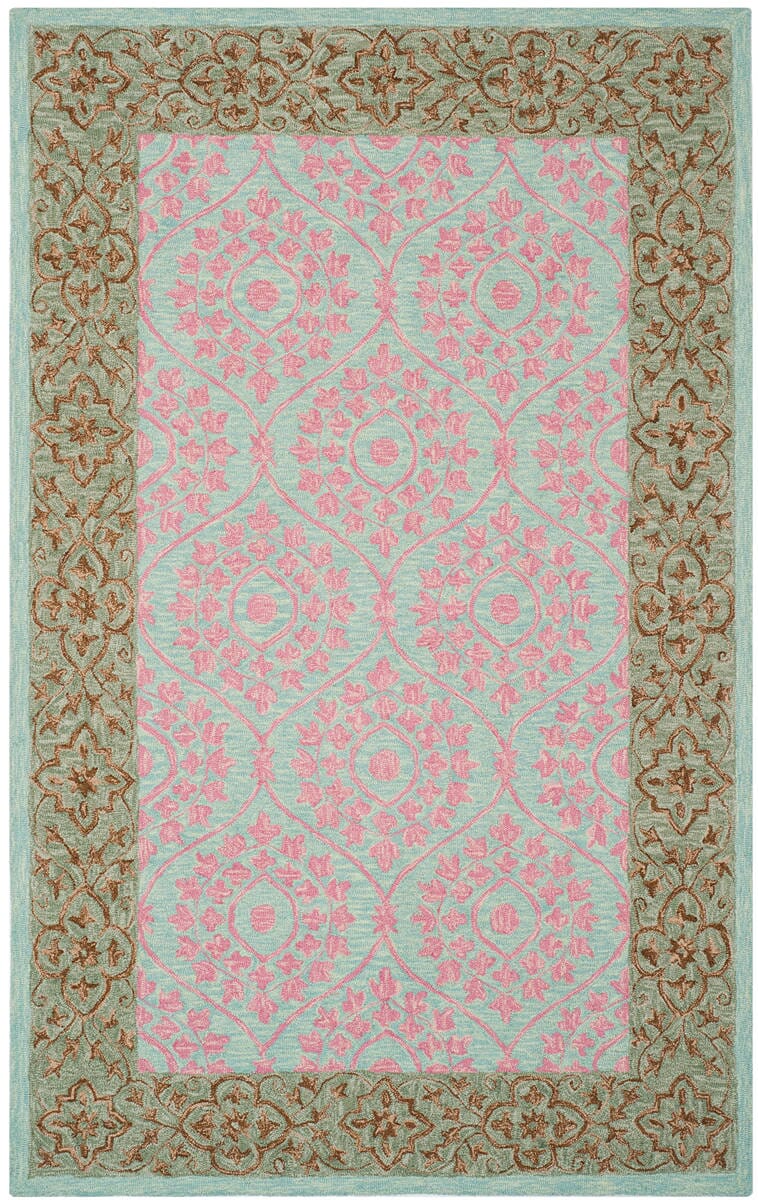Safavieh Suzani Szn103A Taupe / Pink Rugs.