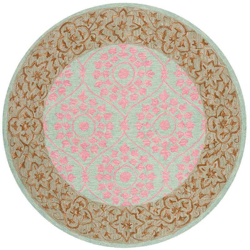 Safavieh Suzani Szn103A Taupe / Pink Rugs.