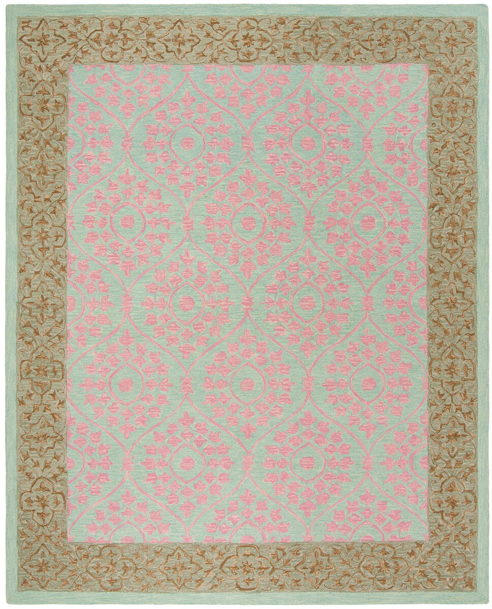Safavieh Suzani Szn103A Taupe / Pink Rugs.