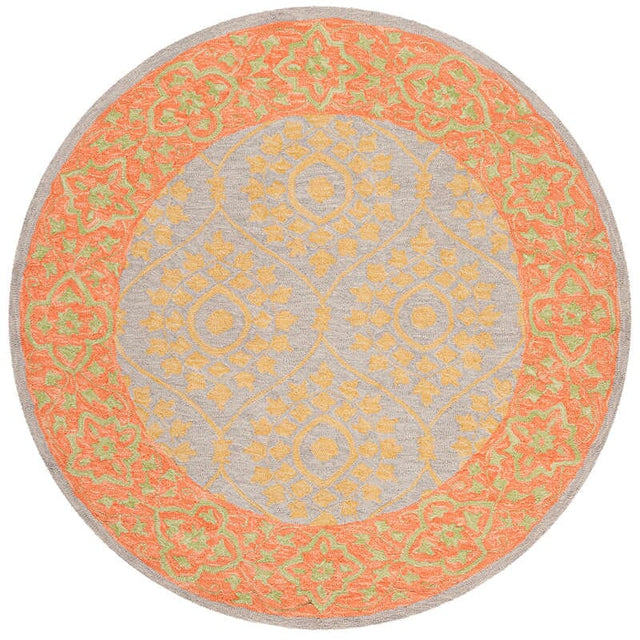 Safavieh Suzani Szn105A Orange / Silver Rugs.