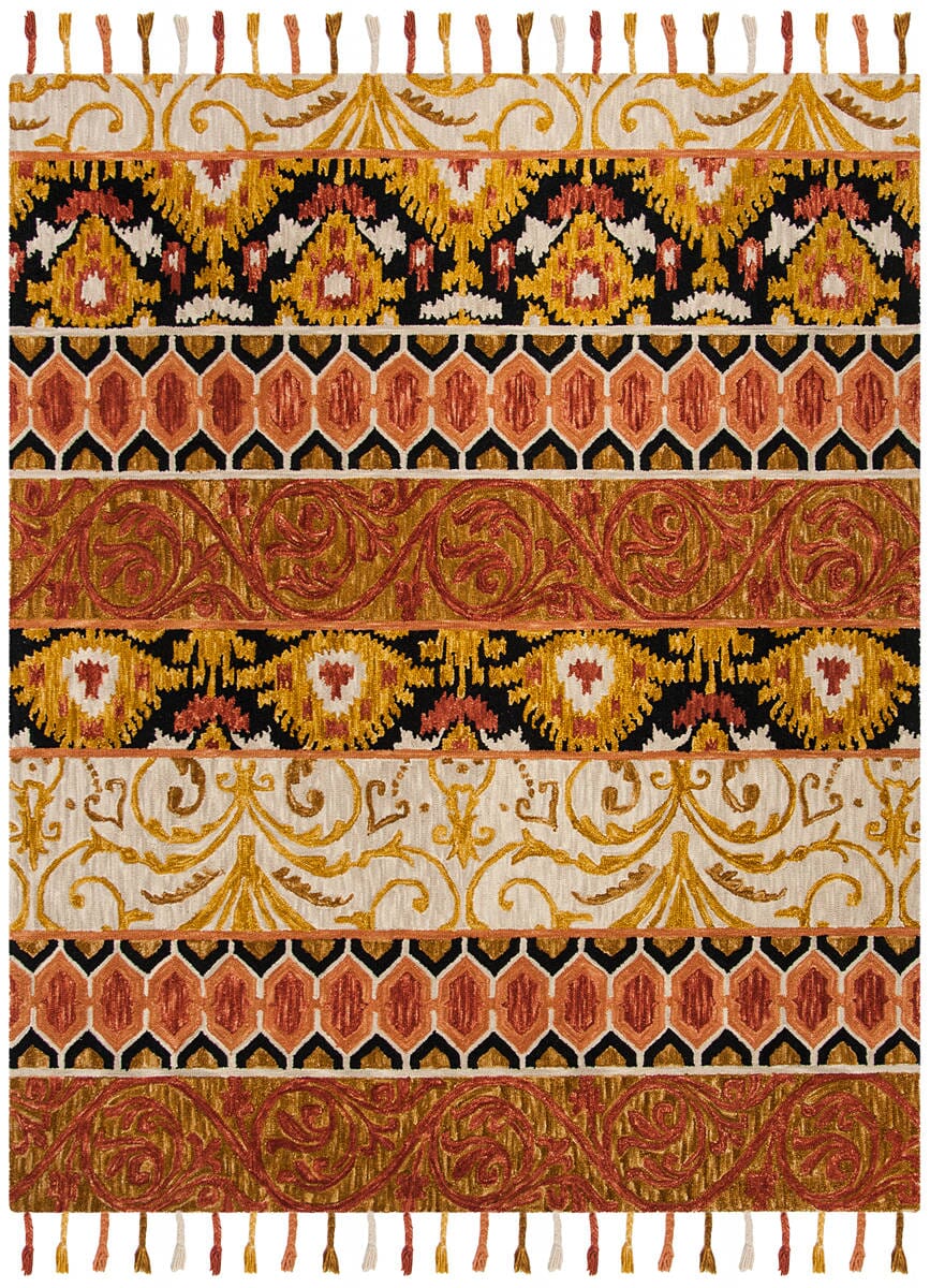 Safavieh Suzani Szn203A Rust / Gold Rugs.