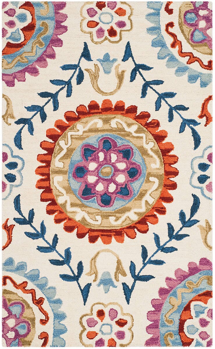 Safavieh Suzani Szn374B Ivory/Multi Rug.