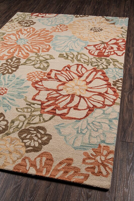 Momeni Tangier Tan11 Beige Floral / Country Area Rug