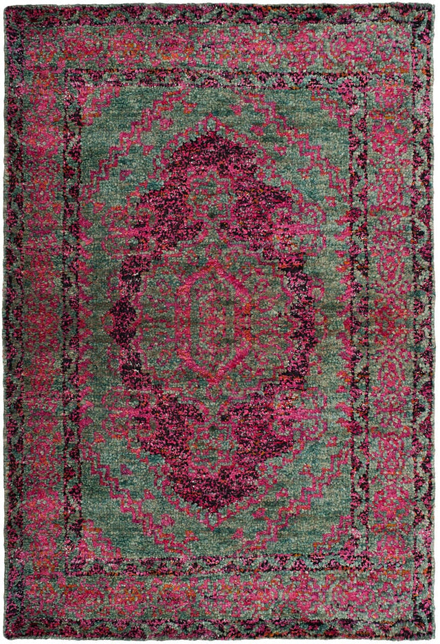 Safavieh Tangier Tgr605A Slate Blue / Fuchsia Rugs.