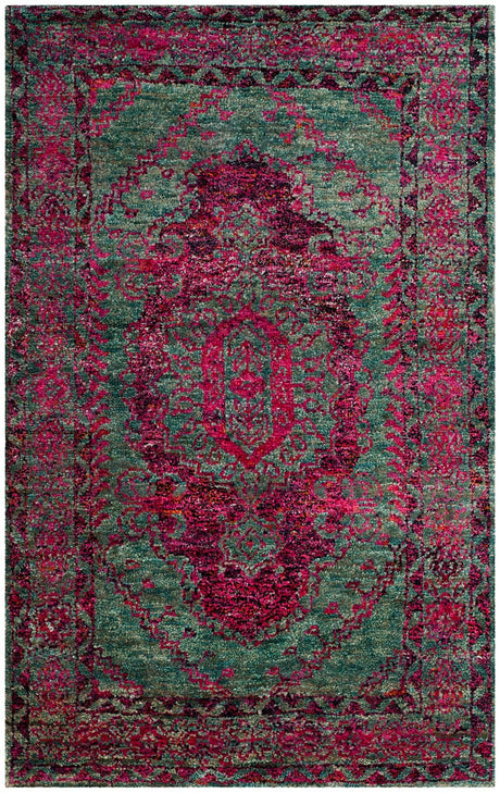 Safavieh Tangier Tgr605A Slate Blue / Fuchsia Rugs.