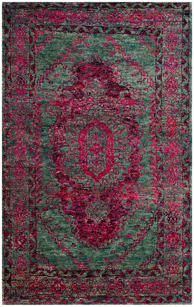 Safavieh Tangier Tgr605A Slate Blue / Fuchsia Rugs.