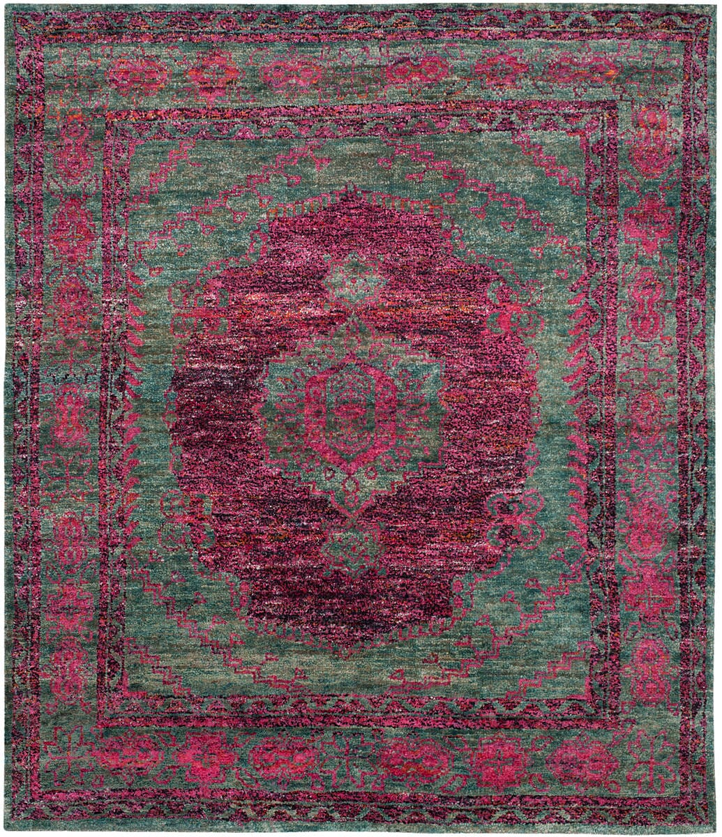 Safavieh Tangier Tgr605A Slate Blue / Fuchsia Rugs.