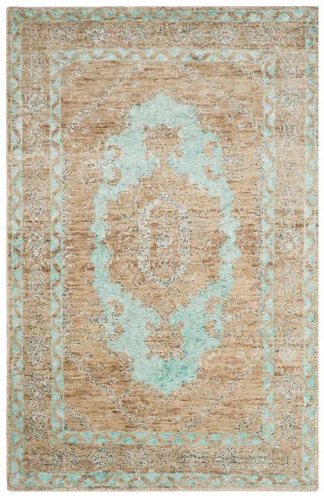 Safavieh Tangier Tgr605B Seafoam / Beige Rugs.