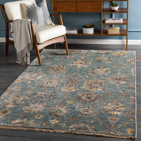 Surya Theodora Tho-3006 Aqua, Taupe, Butter, Charcoal Rugs.