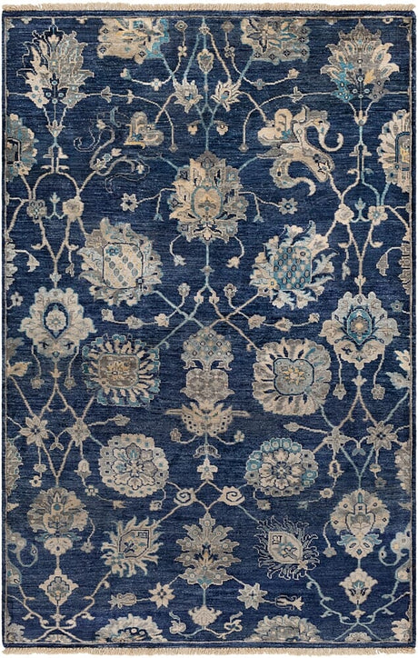 Surya Theodora Tho-3007 Navy, Taupe, Light Gray, Teal Rugs.