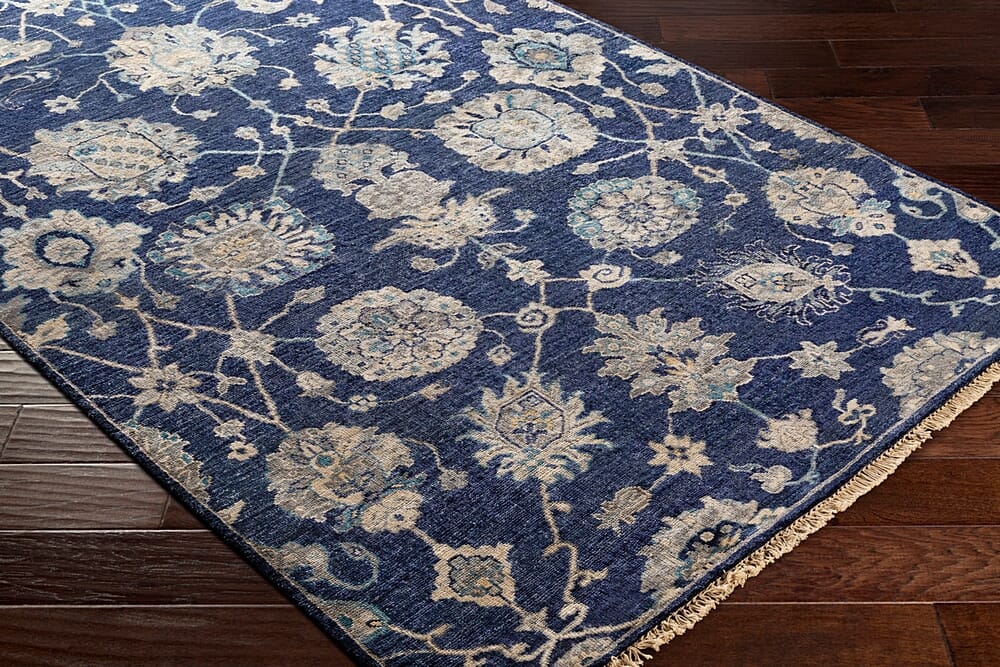 Surya Theodora Tho-3007 Navy, Taupe, Light Gray, Teal Rugs.