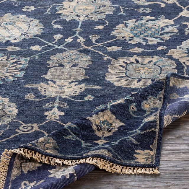 Surya Theodora Tho-3007 Navy, Taupe, Light Gray, Teal Rugs.