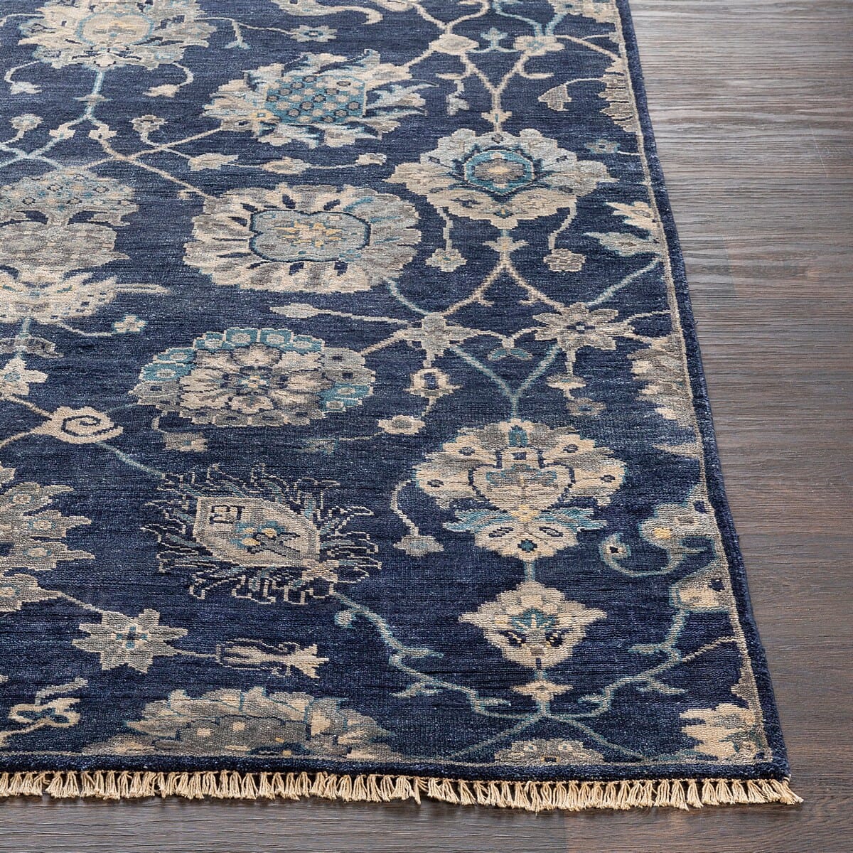 Surya Theodora Tho-3007 Navy, Taupe, Light Gray, Teal Rugs.