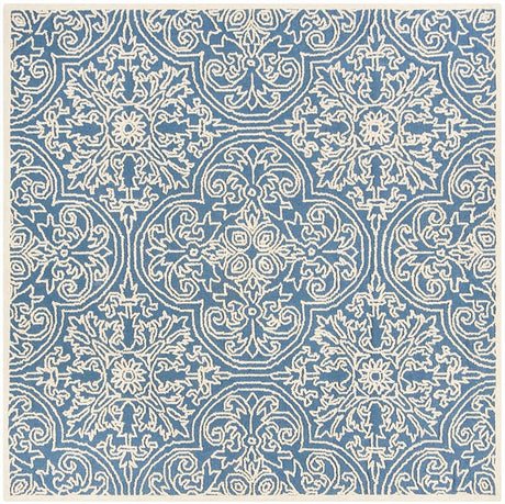Safavieh Trace Trc101B Blue / Ivory Rugs.