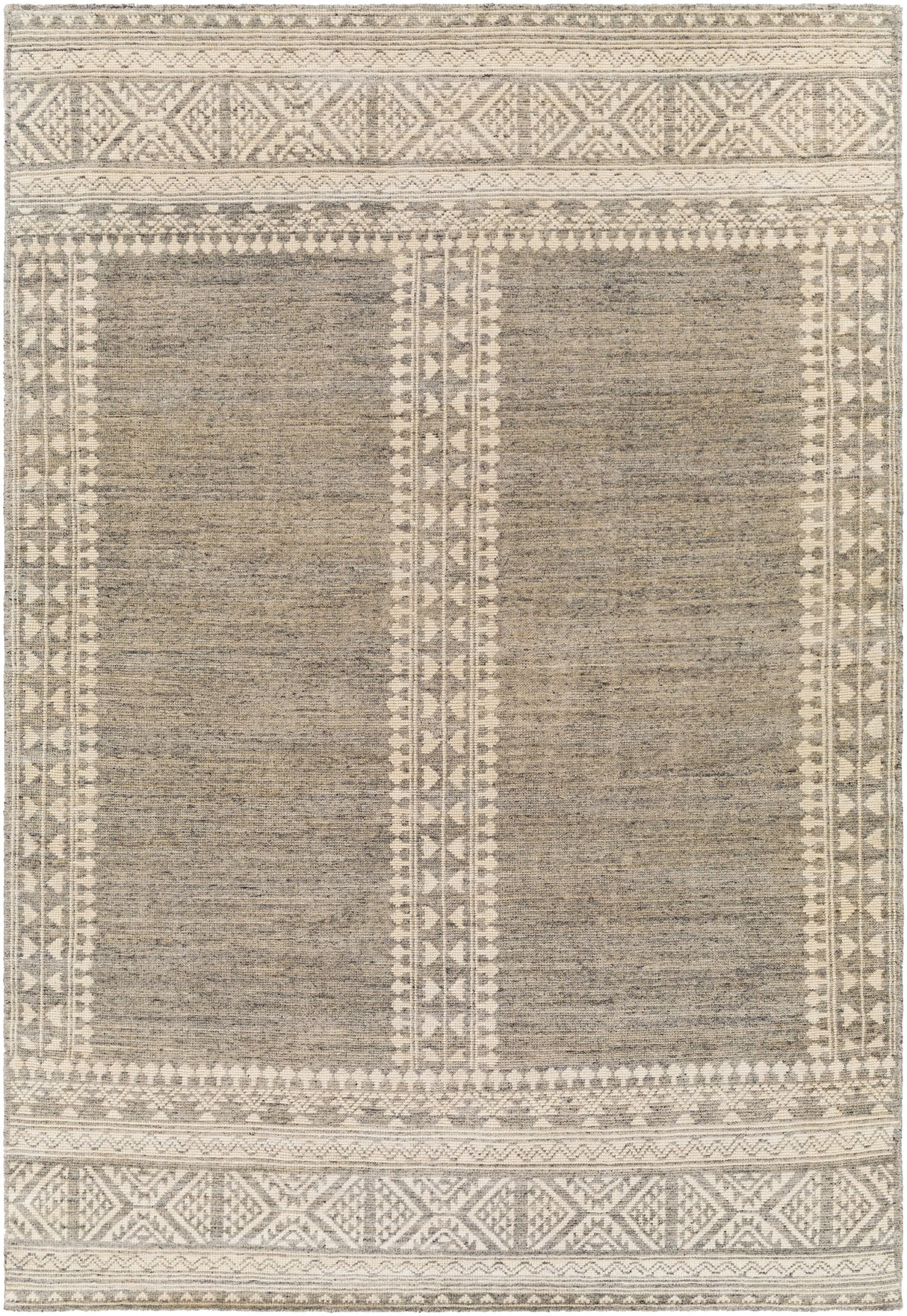 Surya Tunus Tun-2307 Medium Gray, Charcoal, Cream Rugs.