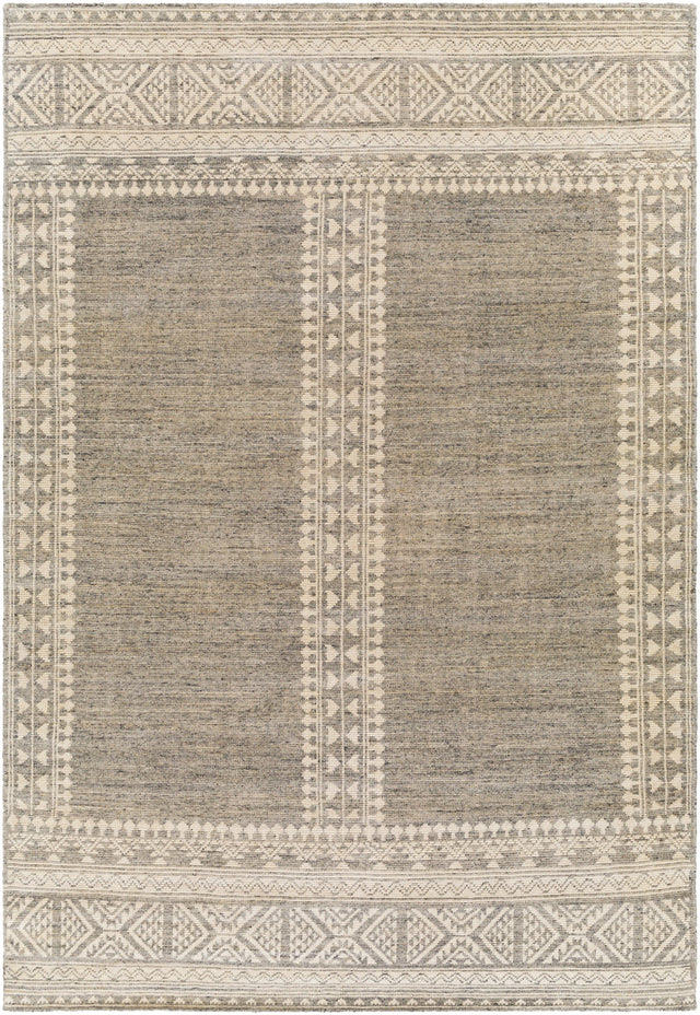 Surya Tunus Tun-2307 Medium Gray, Charcoal, Cream Rugs.