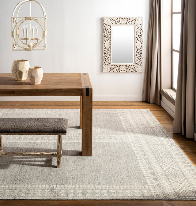 Surya Tunus Tun-2307 Medium Gray, Charcoal, Cream Rugs.