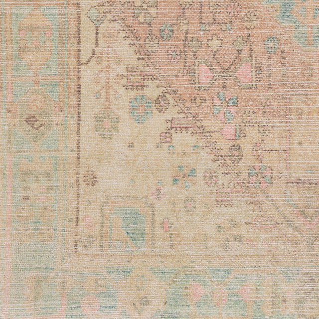 Surya Unique Unq-2305 Bright Pink, Lime, Charcoal, Beige Rugs.