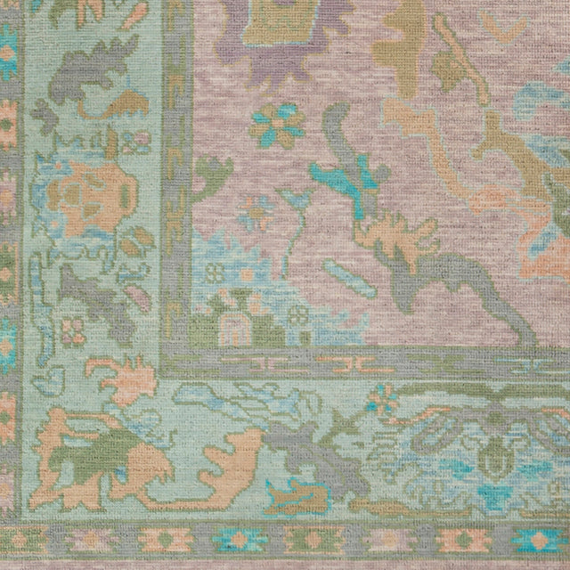Surya Ushak Usk-2302 Aqua, Blush, Lilac, Sage Rugs.