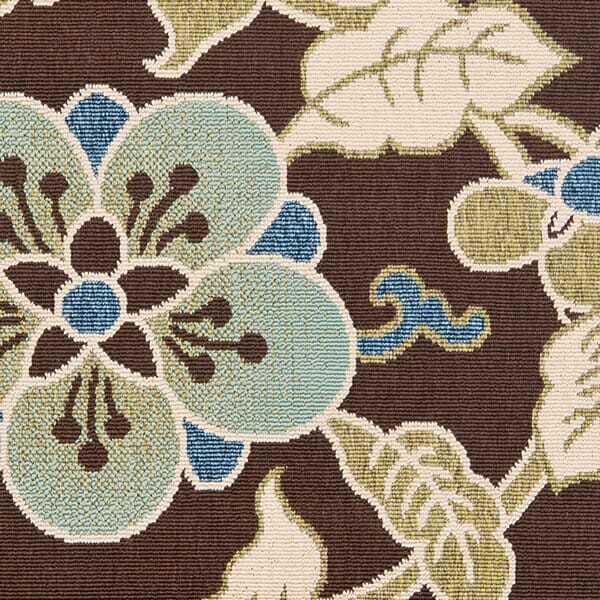 Safavieh Veranda Ver001-0623 Chocolate / Aqua Rugs.