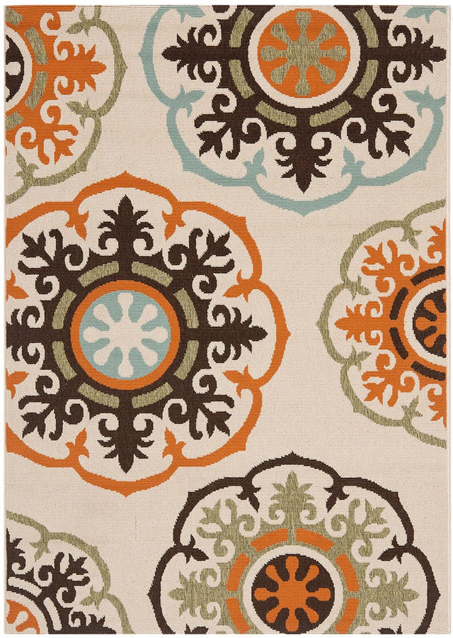 Safavieh Veranda Ver002-0715 Cream / Terracotta Rugs.