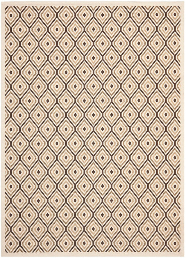 Safavieh Veranda Ver003-0212 Cream / Chocolate Rugs.