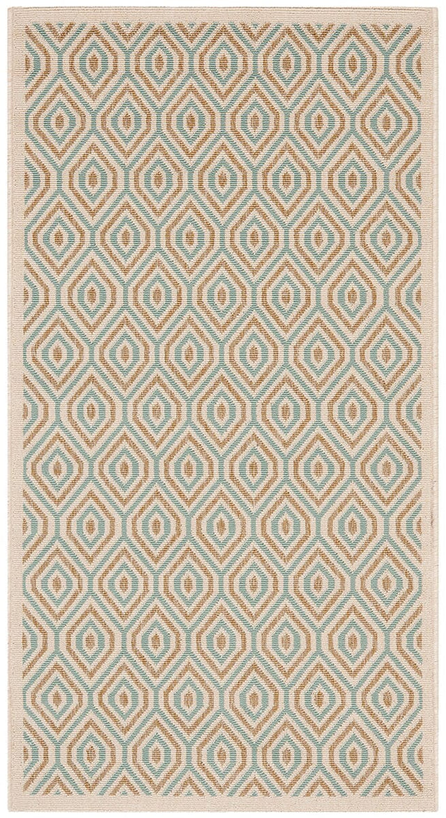Safavieh Veranda Ver003-0213 Cream / Aqua Rugs.