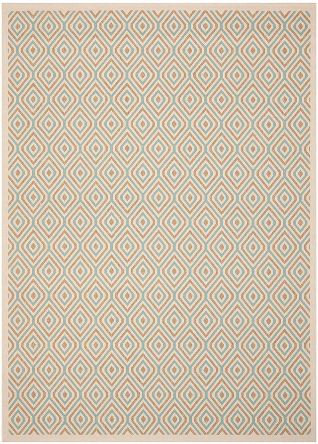 Safavieh Veranda Ver003-0213 Cream / Aqua Rugs.