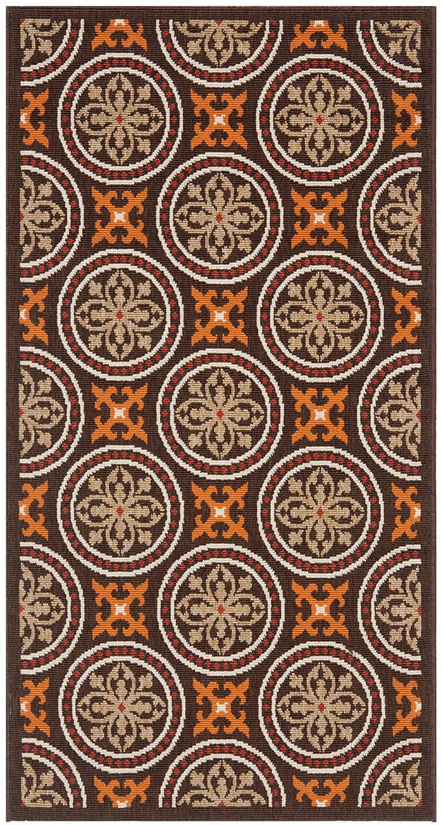 Safavieh Veranda Ver030-0325 Chocolate / Terracotta Rugs.