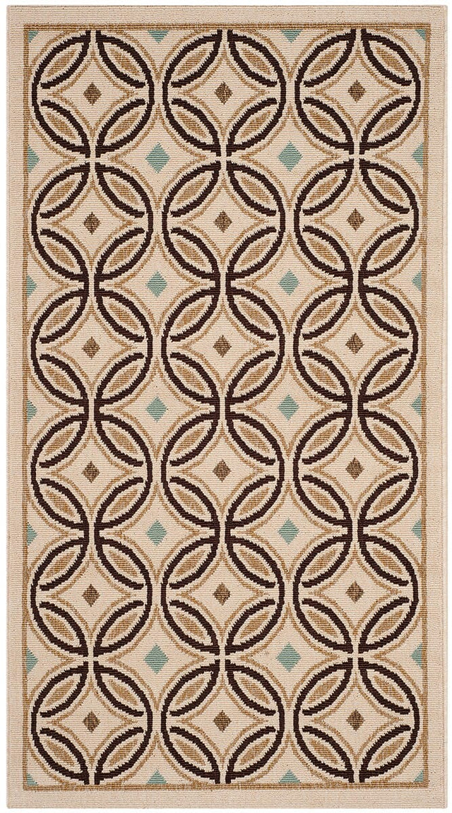 Safavieh Veranda Ver047-0212 Cream / Chocolate Rugs.