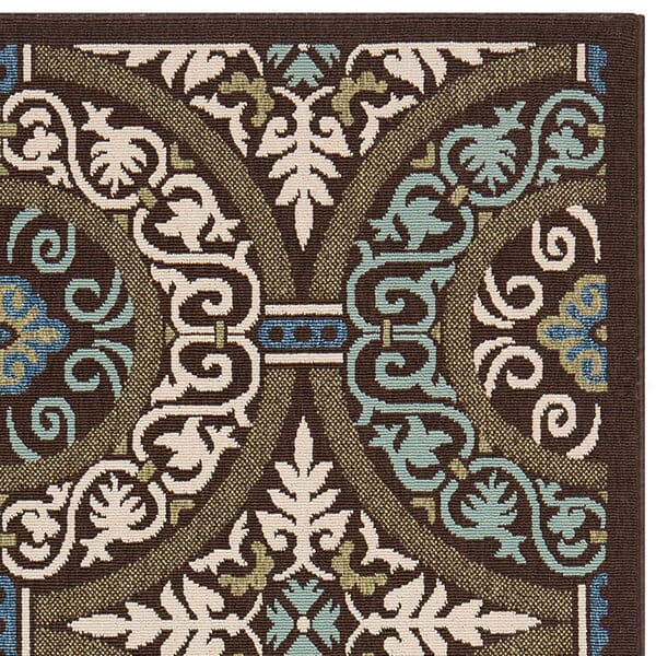 Safavieh Veranda Ver055-0621 Chocolate / Cream Rugs.