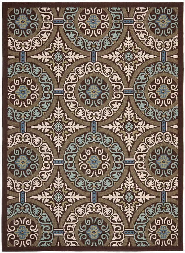 Safavieh Veranda Ver055-0621 Chocolate / Cream Rugs.