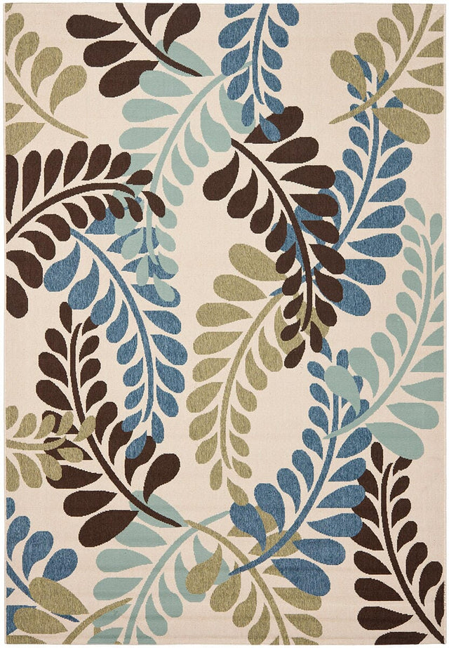 Safavieh Veranda Ver056-0613 Cream / Aqua Rugs.