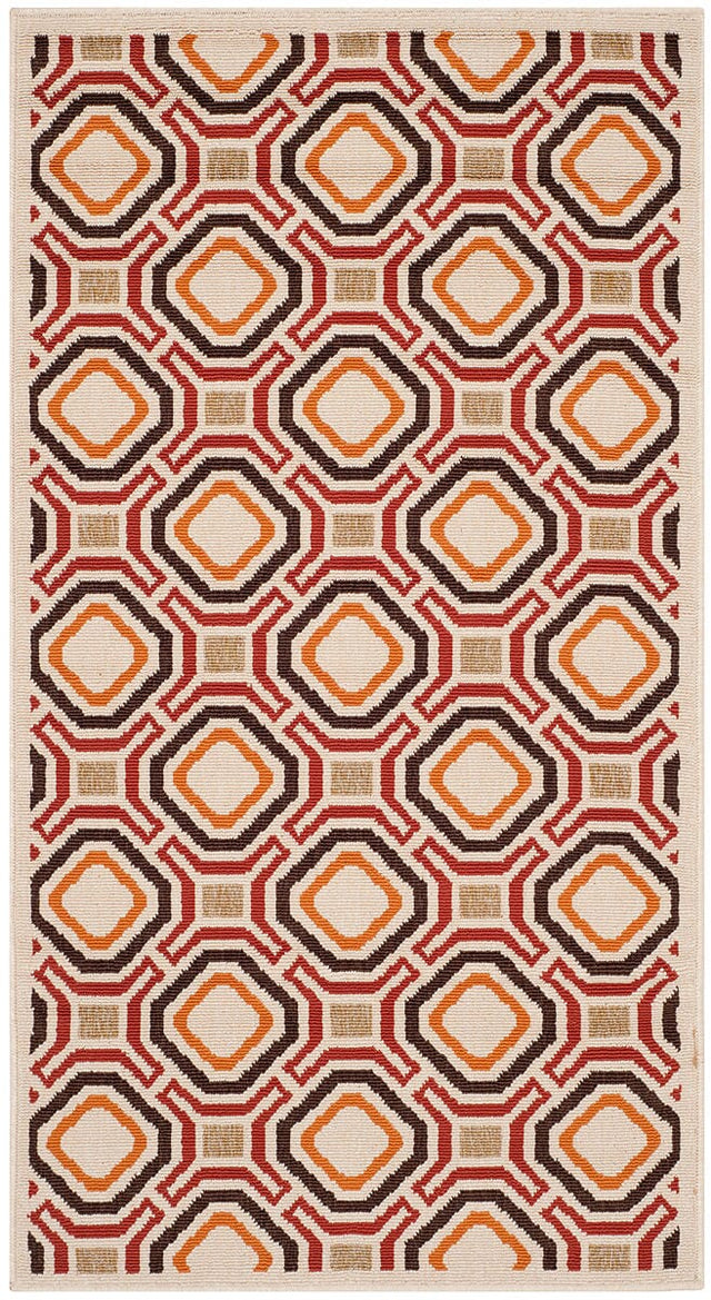 Safavieh Veranda Ver089-0313 Creme / Red Rugs.