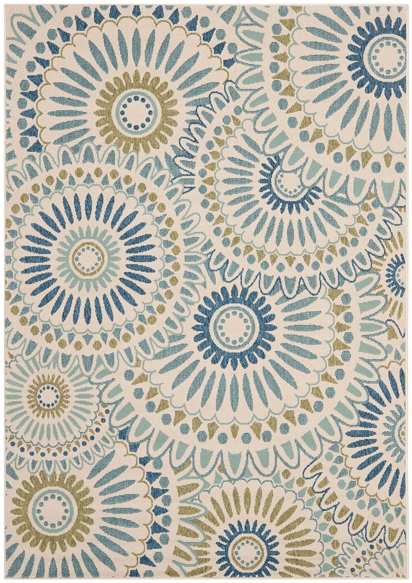 Safavieh Veranda Ver091-0614 Cream / Green Rugs.