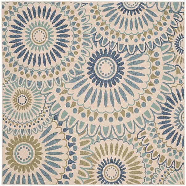 Safavieh Veranda Ver091-0614 Cream / Green Rugs.