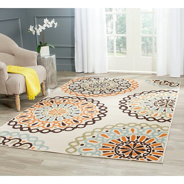 Safavieh Veranda Ver092-0715 Cream / Terracotta Rugs.