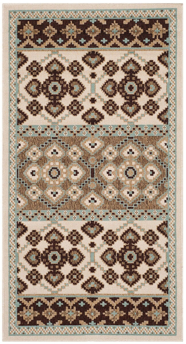 Safavieh Veranda Ver093-0212 Cream / Chocolate Rugs.