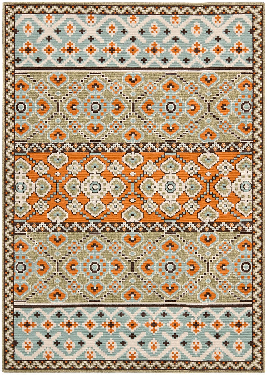 Safavieh Veranda Ver093-0742 Green / Terracotta Rugs.