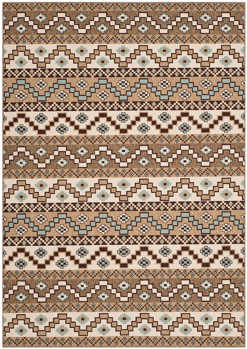 Safavieh Veranda Ver095-0215 Creme / Brown Rugs.